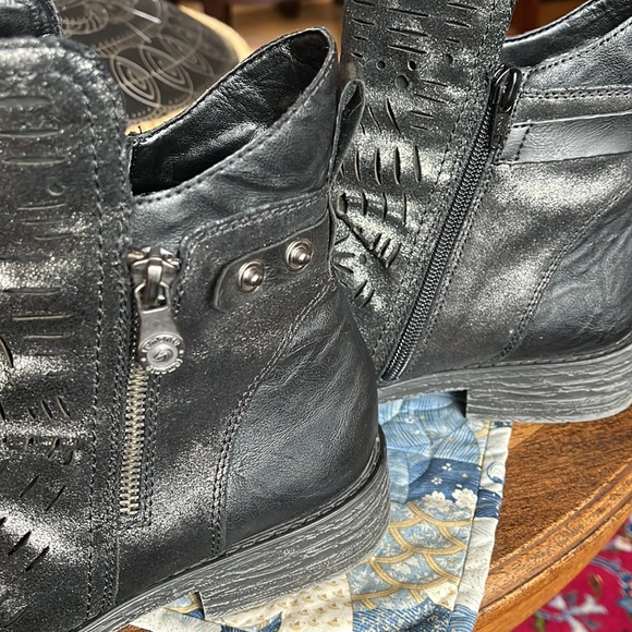Rieker Remonte Erin 73 Black Leather Chelsea Boots Sz 39/8 - Picture 10 of 12
